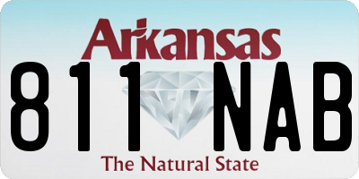 AR license plate 811NAB
