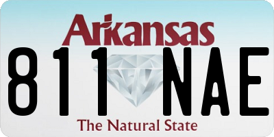 AR license plate 811NAE