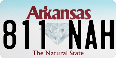 AR license plate 811NAH