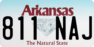 AR license plate 811NAJ