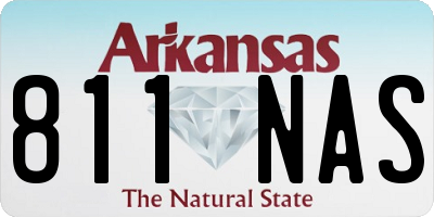 AR license plate 811NAS