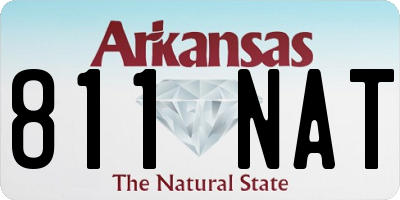 AR license plate 811NAT