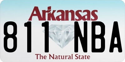 AR license plate 811NBA