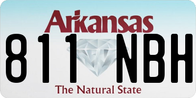 AR license plate 811NBH