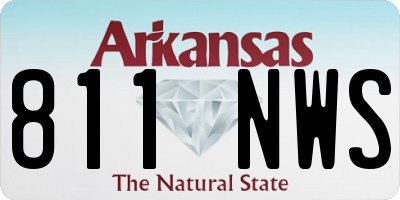 AR license plate 811NWS