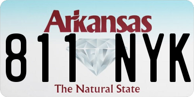 AR license plate 811NYK