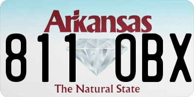 AR license plate 811OBX