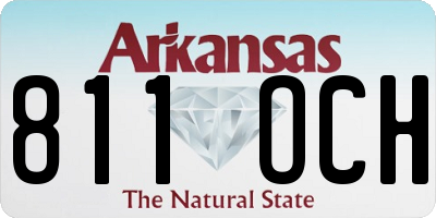 AR license plate 811OCH