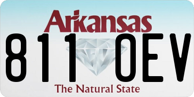 AR license plate 811OEV