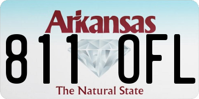 AR license plate 811OFL