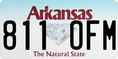 AR license plate 811OFM