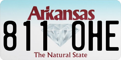 AR license plate 811OHE