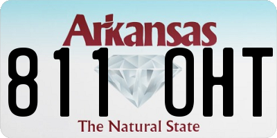 AR license plate 811OHT