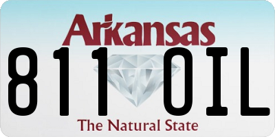AR license plate 811OIL