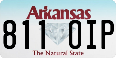 AR license plate 811OIP