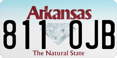 AR license plate 811OJB