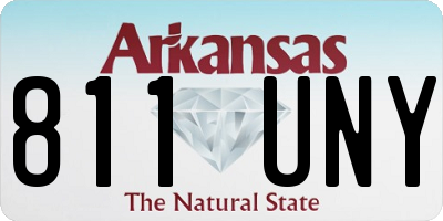 AR license plate 811UNY
