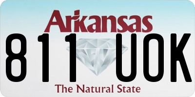 AR license plate 811UOK