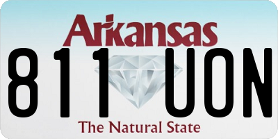 AR license plate 811UON