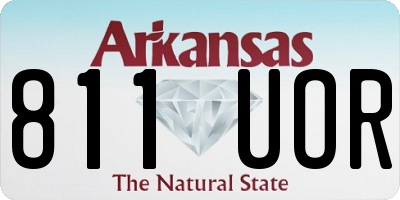 AR license plate 811UOR