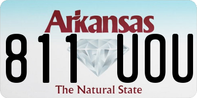 AR license plate 811UOU