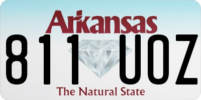 AR license plate 811UOZ
