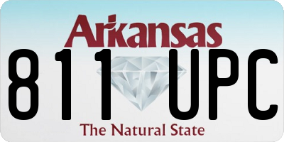 AR license plate 811UPC