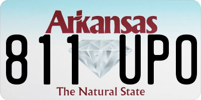 AR license plate 811UPO