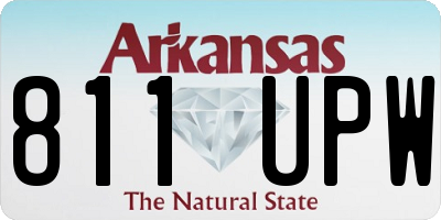 AR license plate 811UPW