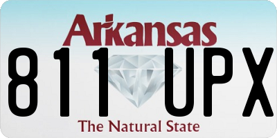 AR license plate 811UPX