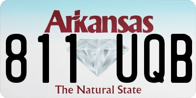 AR license plate 811UQB