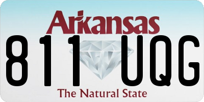 AR license plate 811UQG