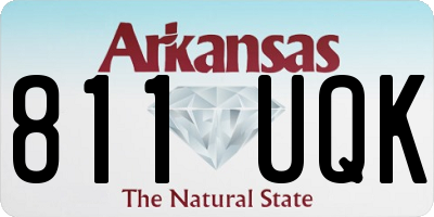 AR license plate 811UQK