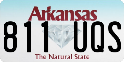 AR license plate 811UQS