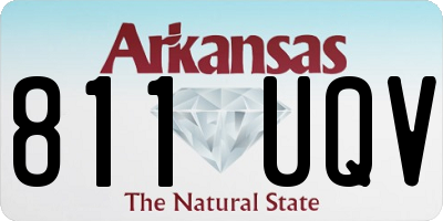 AR license plate 811UQV