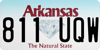 AR license plate 811UQW