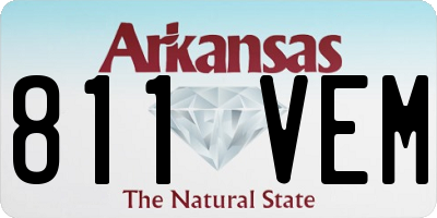 AR license plate 811VEM