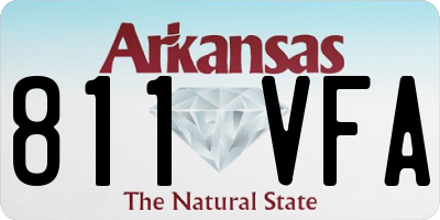 AR license plate 811VFA