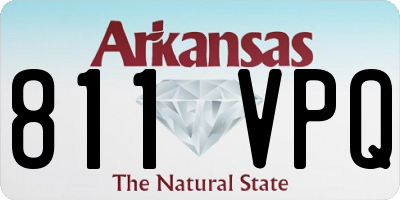 AR license plate 811VPQ