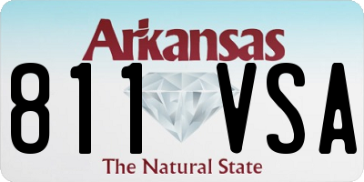 AR license plate 811VSA