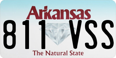 AR license plate 811VSS