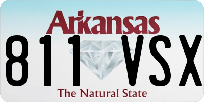 AR license plate 811VSX