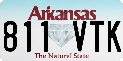 AR license plate 811VTK