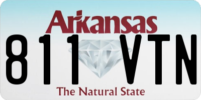 AR license plate 811VTN