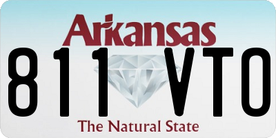 AR license plate 811VTO