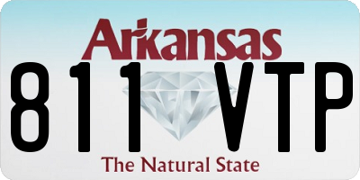 AR license plate 811VTP