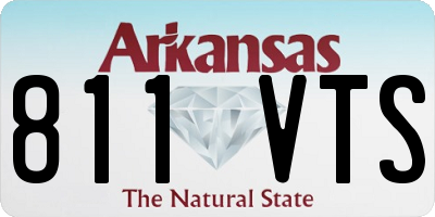 AR license plate 811VTS
