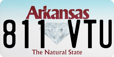 AR license plate 811VTU