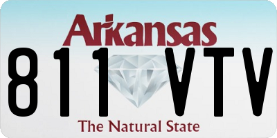 AR license plate 811VTV