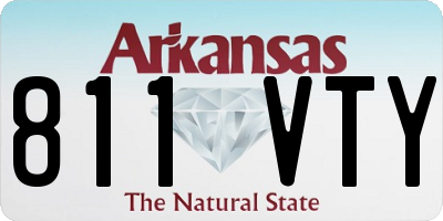 AR license plate 811VTY